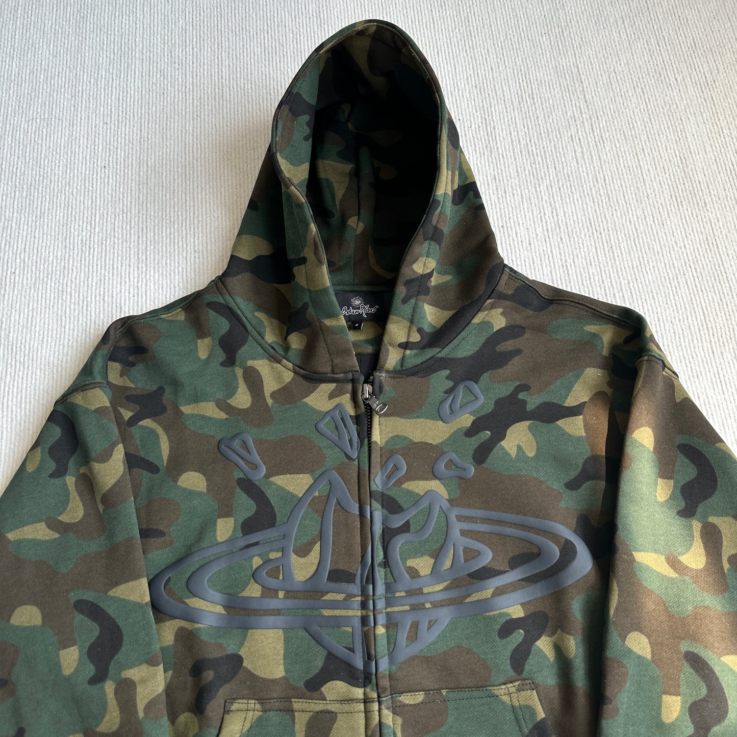 Broken Planet Zip-up Camo Hoodie