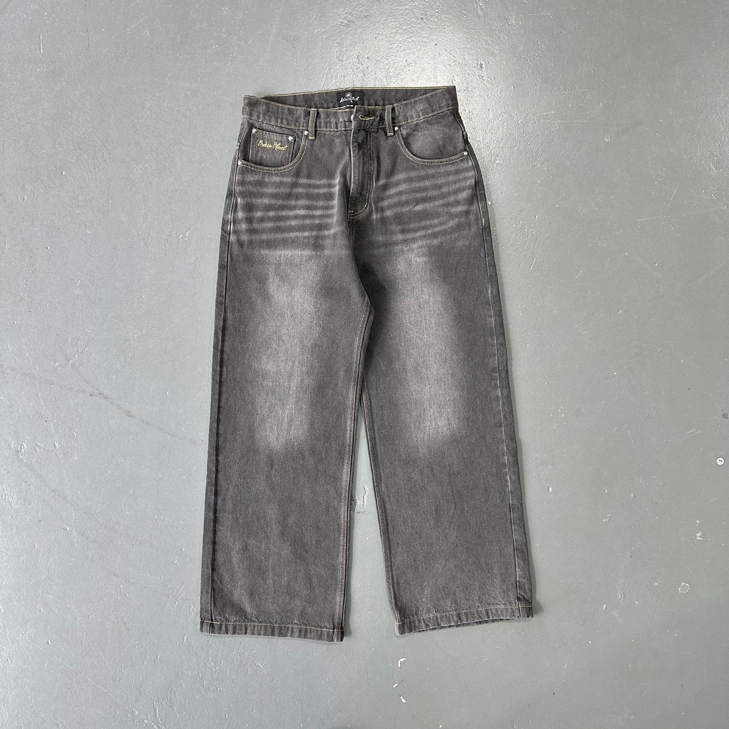 Broken Planet Washed Black Pants