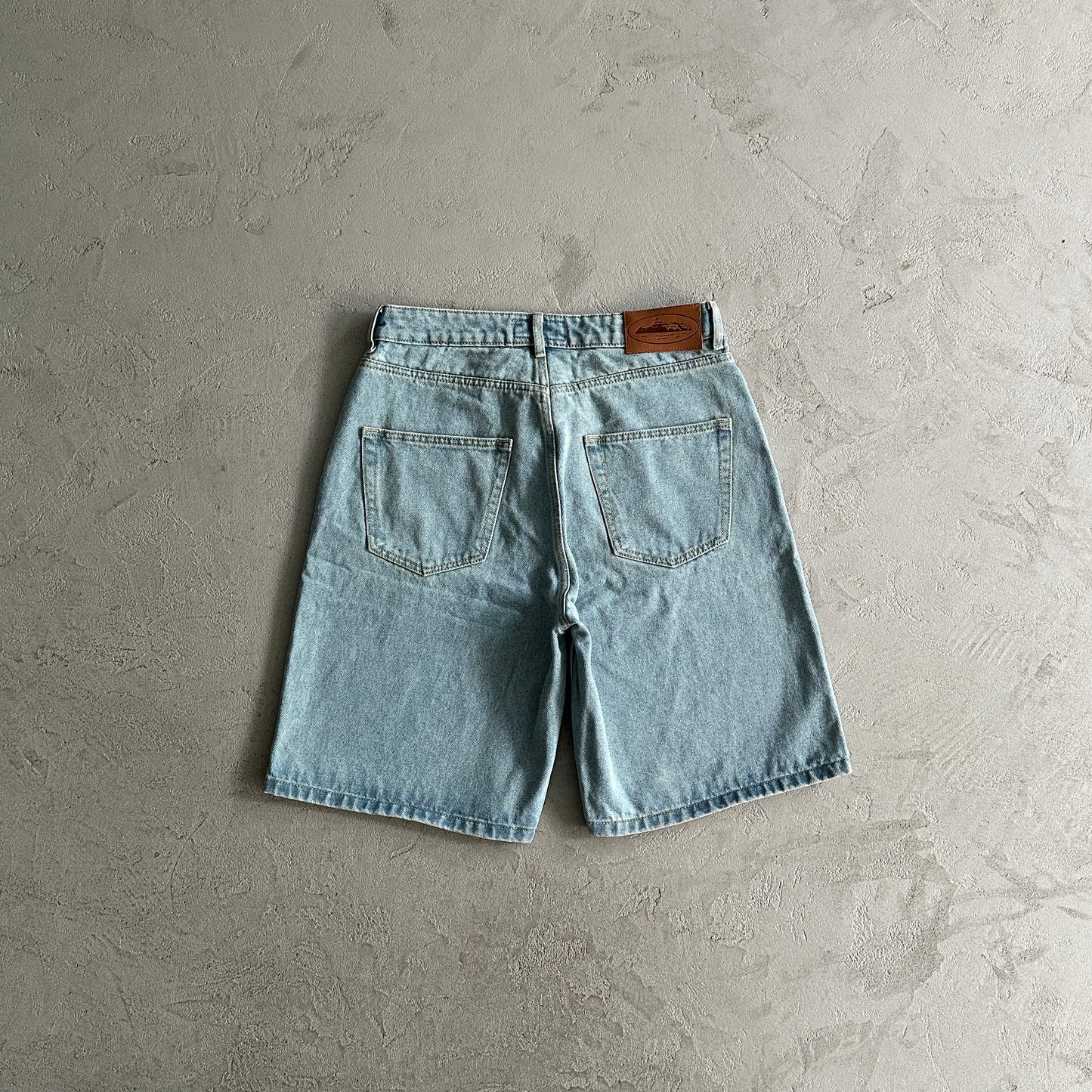 Corteiz Alcatraz Denim Shorts