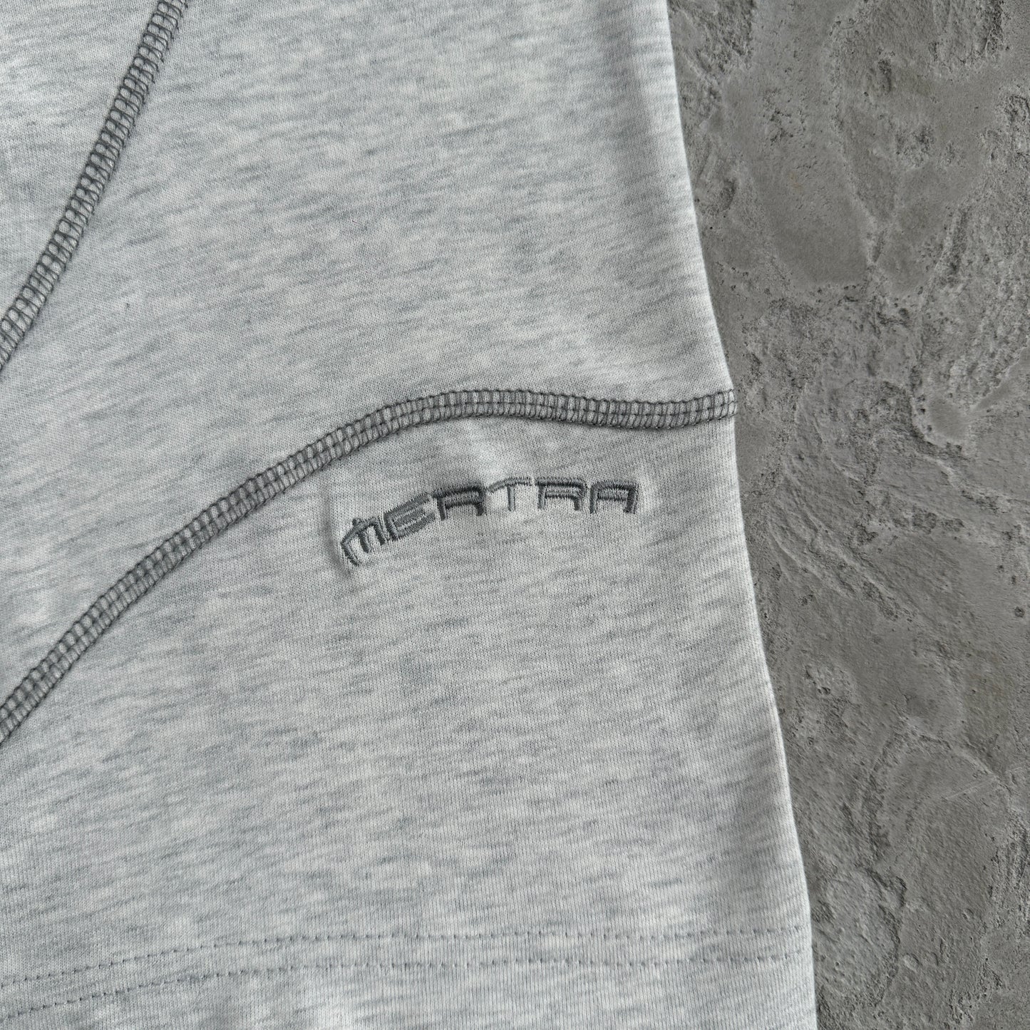 Mertra Gray Embroided Tee