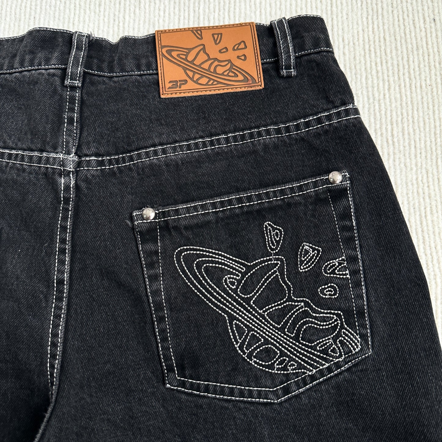 Broken Planet Black Denim Set