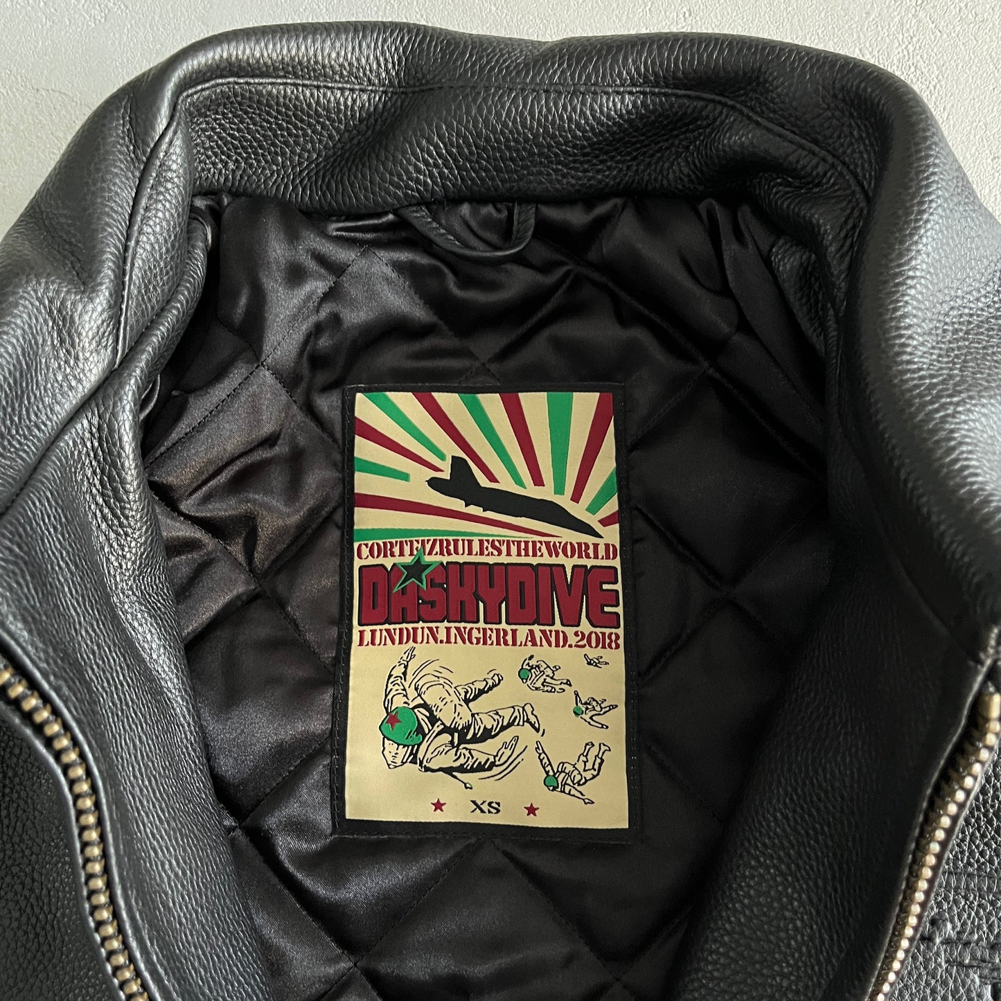 Corteiz Alcatraz Leather Jacket