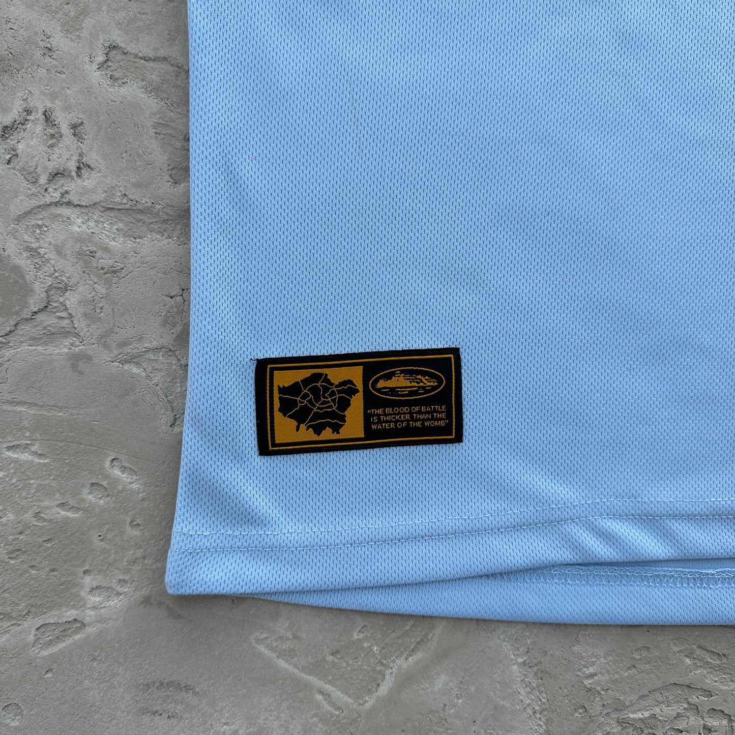 Corteiz Blue Panel Jersey Tee
