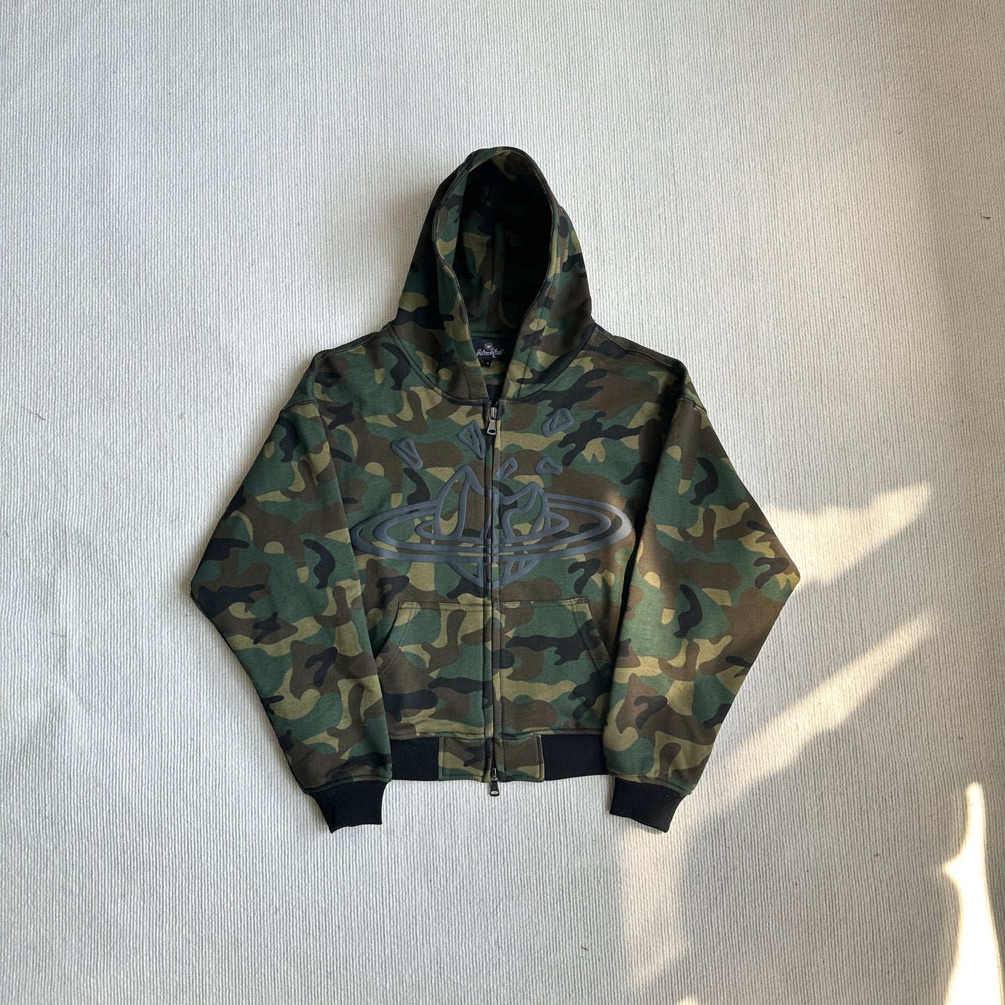 Broken Planet Zip-up Camo Hoodie