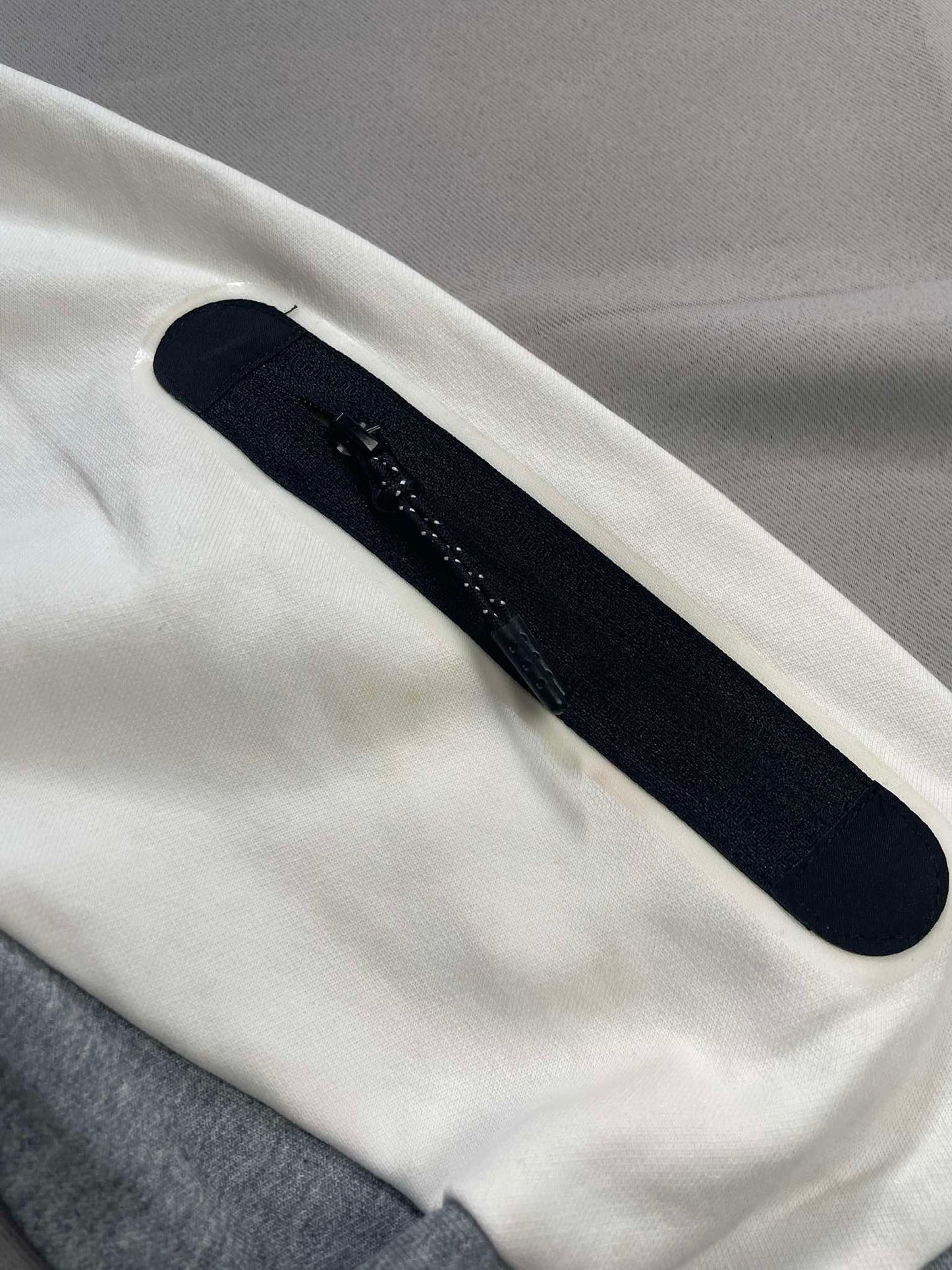 Nike Techfleece Gray/white Hoodie