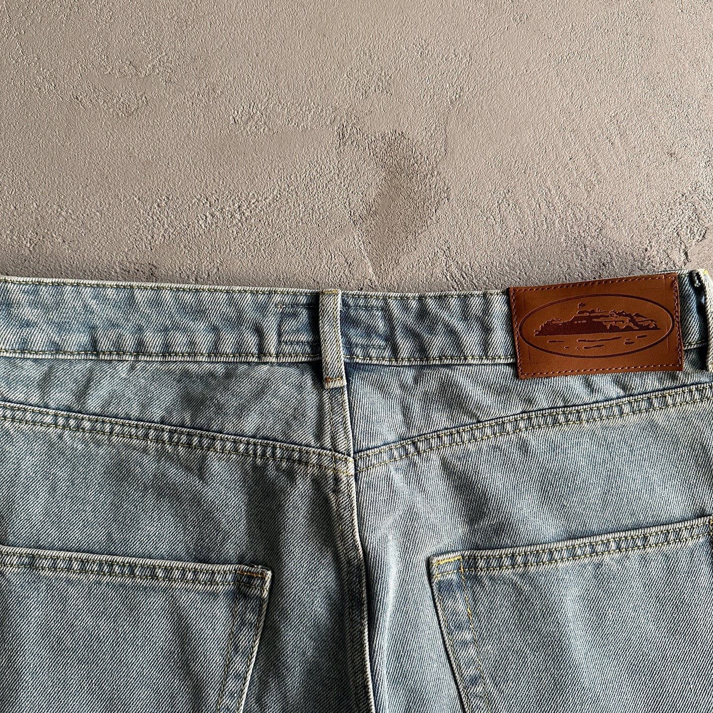 Corteiz Alcatraz Denim Shorts