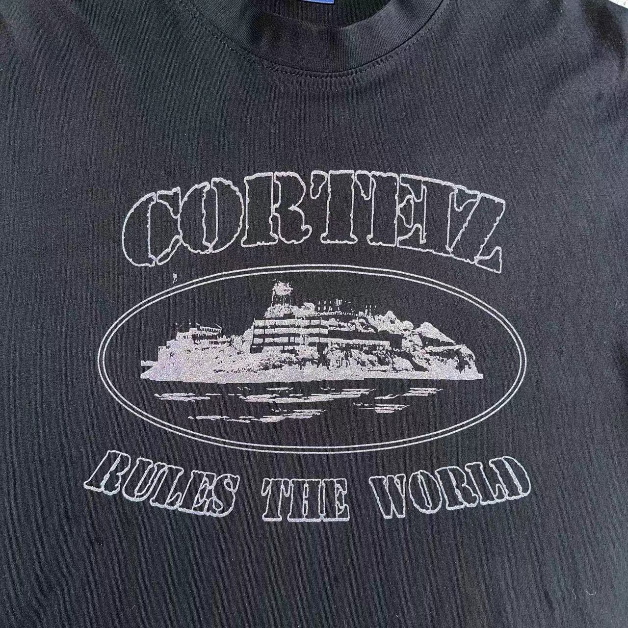Corteiz Reflective Alcatraz Logo Tee