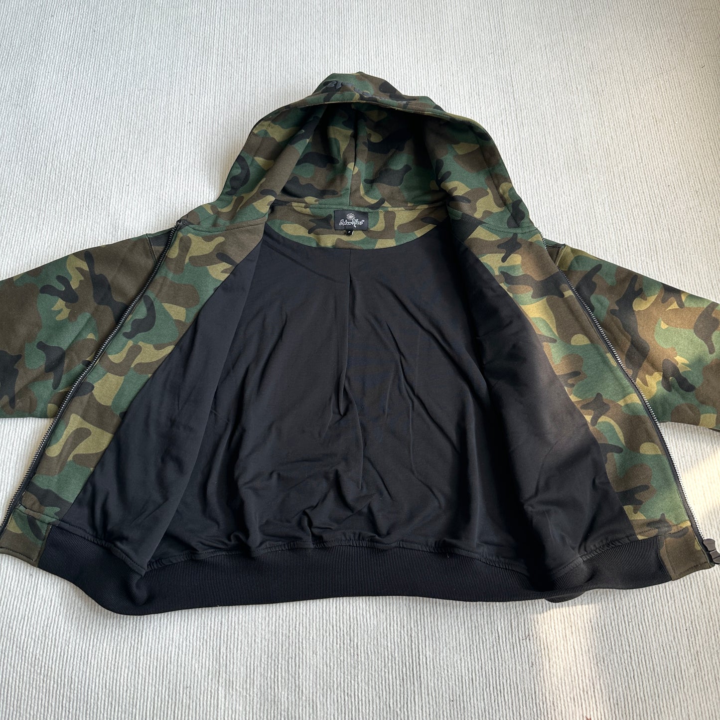 Broken Planet Zip-up Camo Hoodie