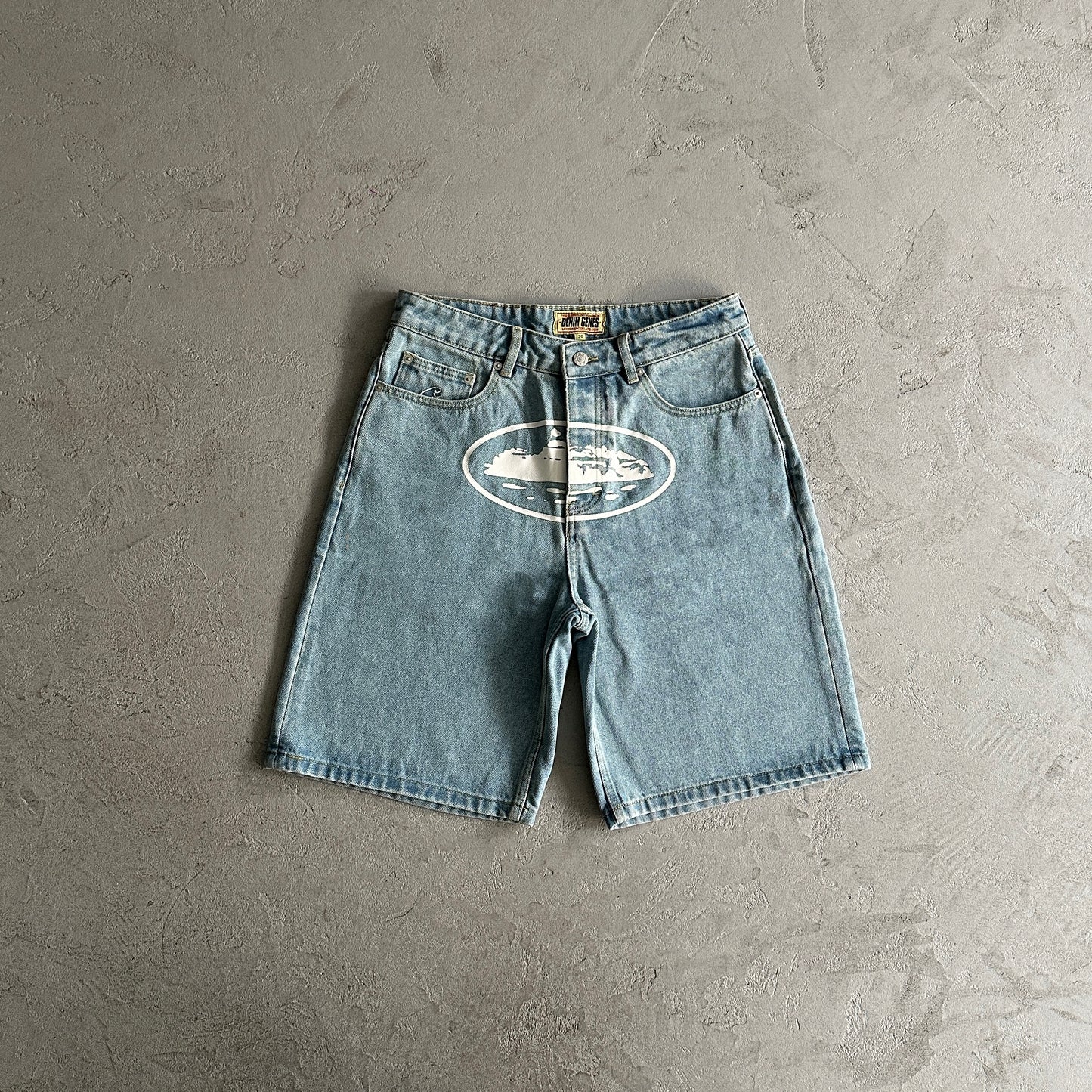 Corteiz Alcatraz Denim Shorts
