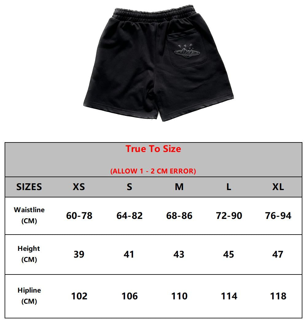 Broken Planet Cotton Short - Midnight Black