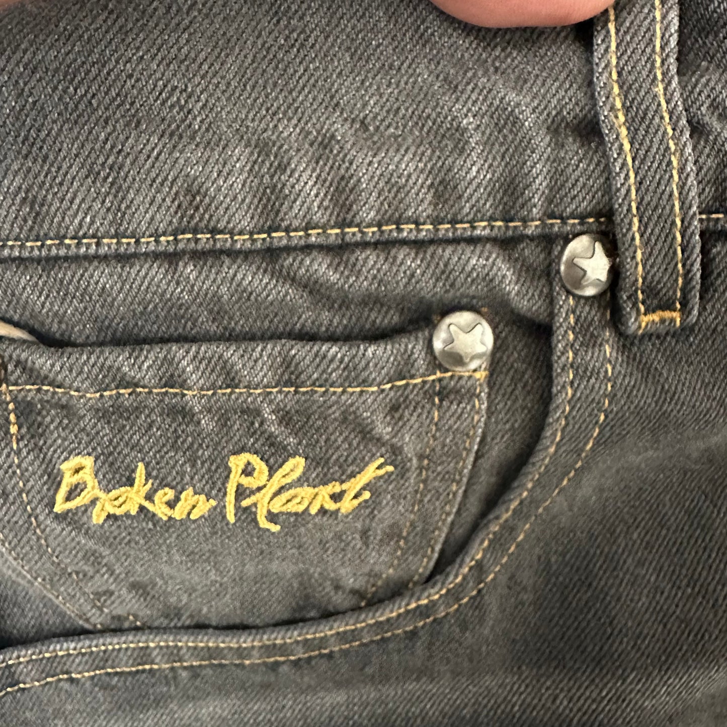Broken Planet Washed Black Pants