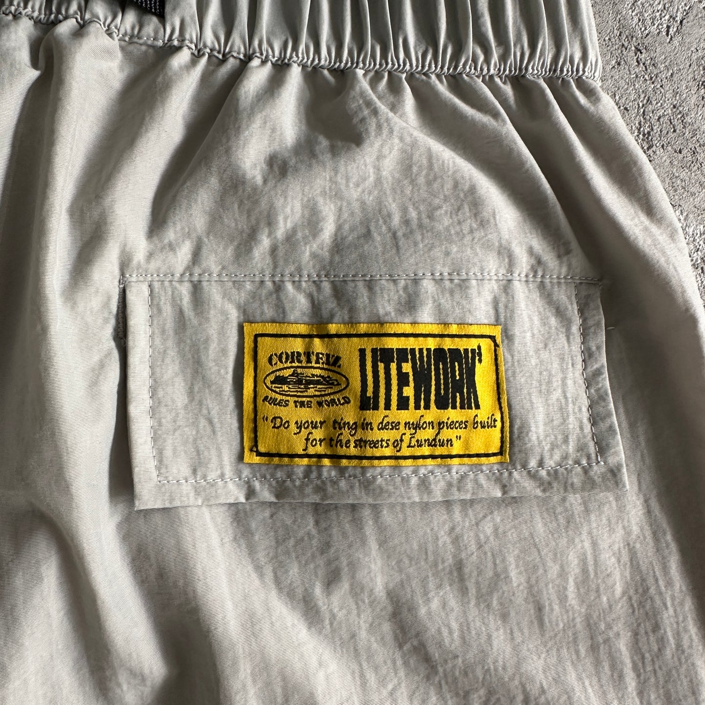 Corteiz CRTZ Nylon Gray Shorts