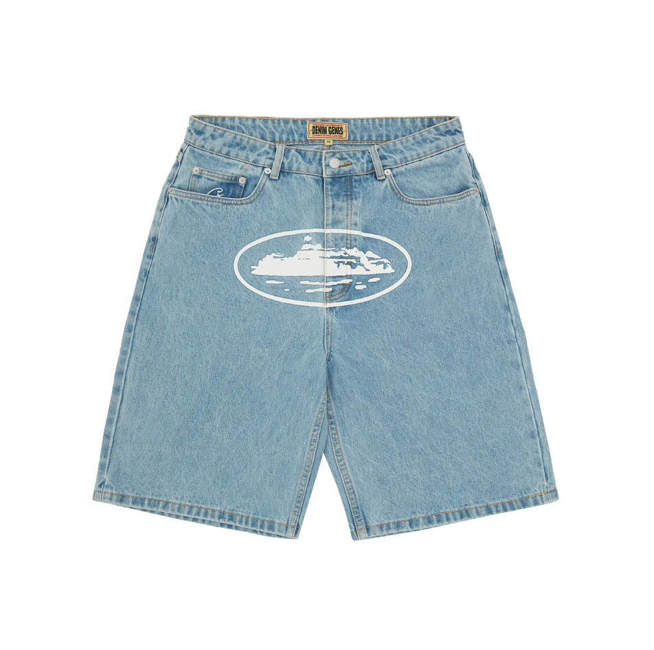 Corteiz Alcatraz Denim Shorts