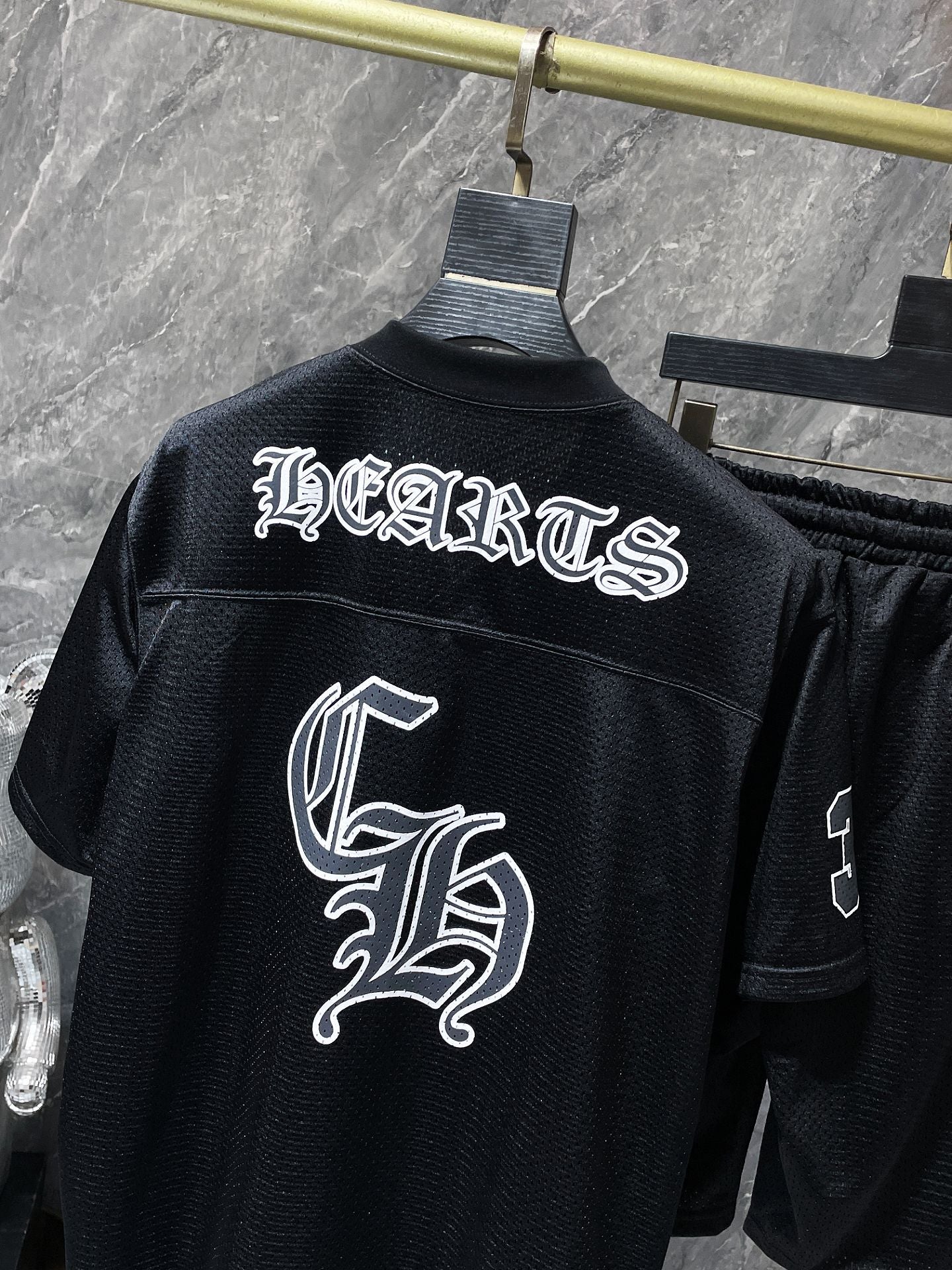 Chrome Hearts Black Mesh Sets