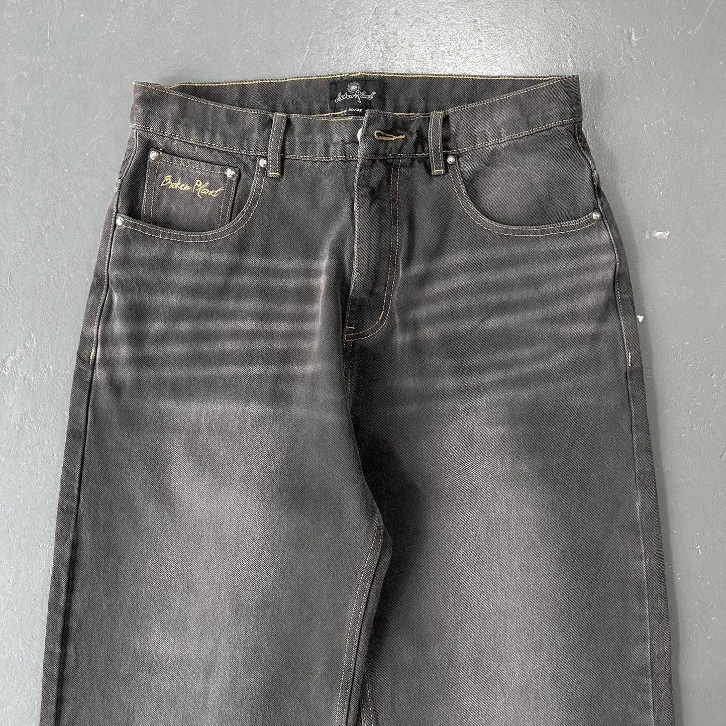 Broken Planet Washed Black Pants