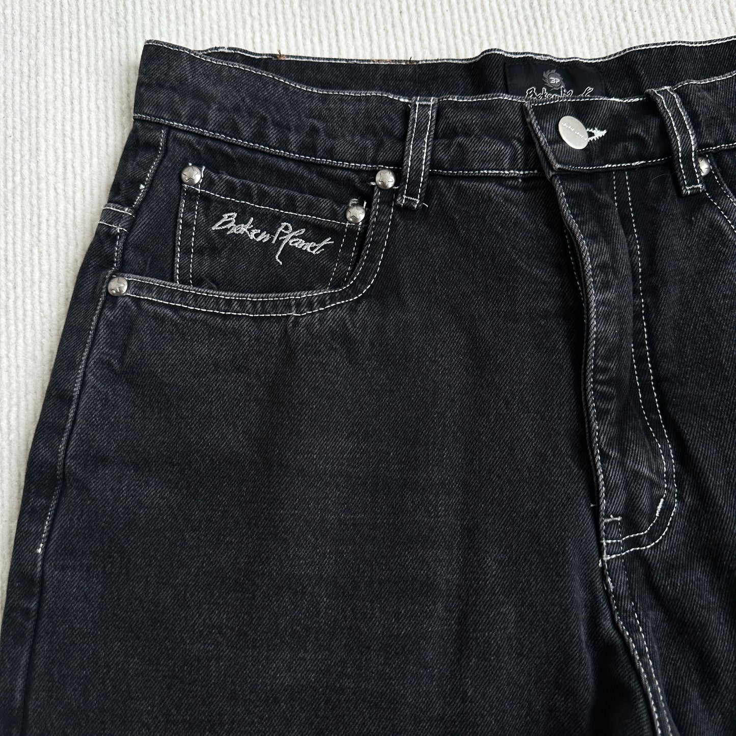 Broken Planet Black Denim Set