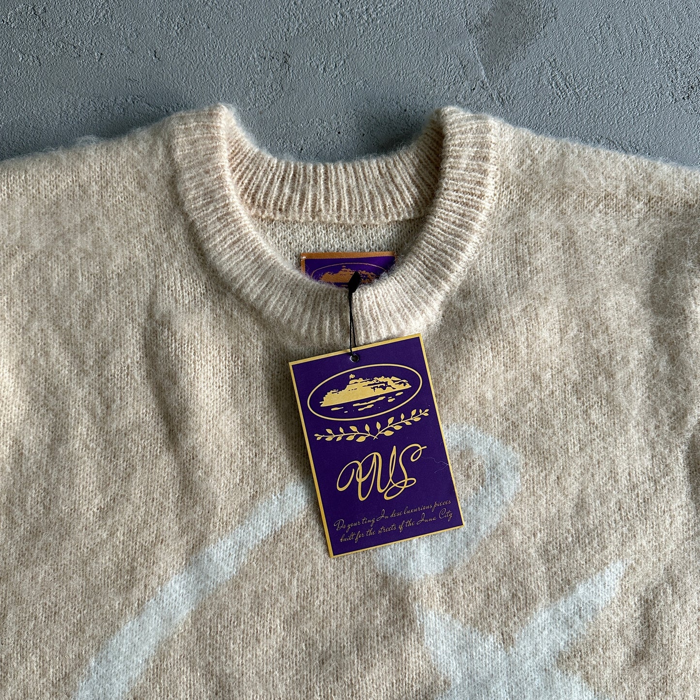 Corteiz C Star Mohair Knit Sweater