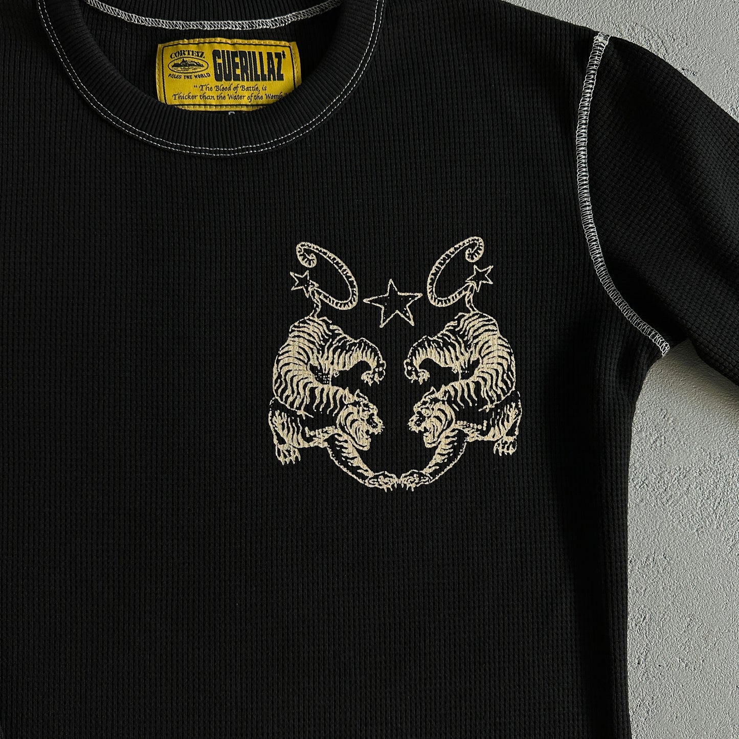 Corteiz Tiger Contrast Waffle Sweater