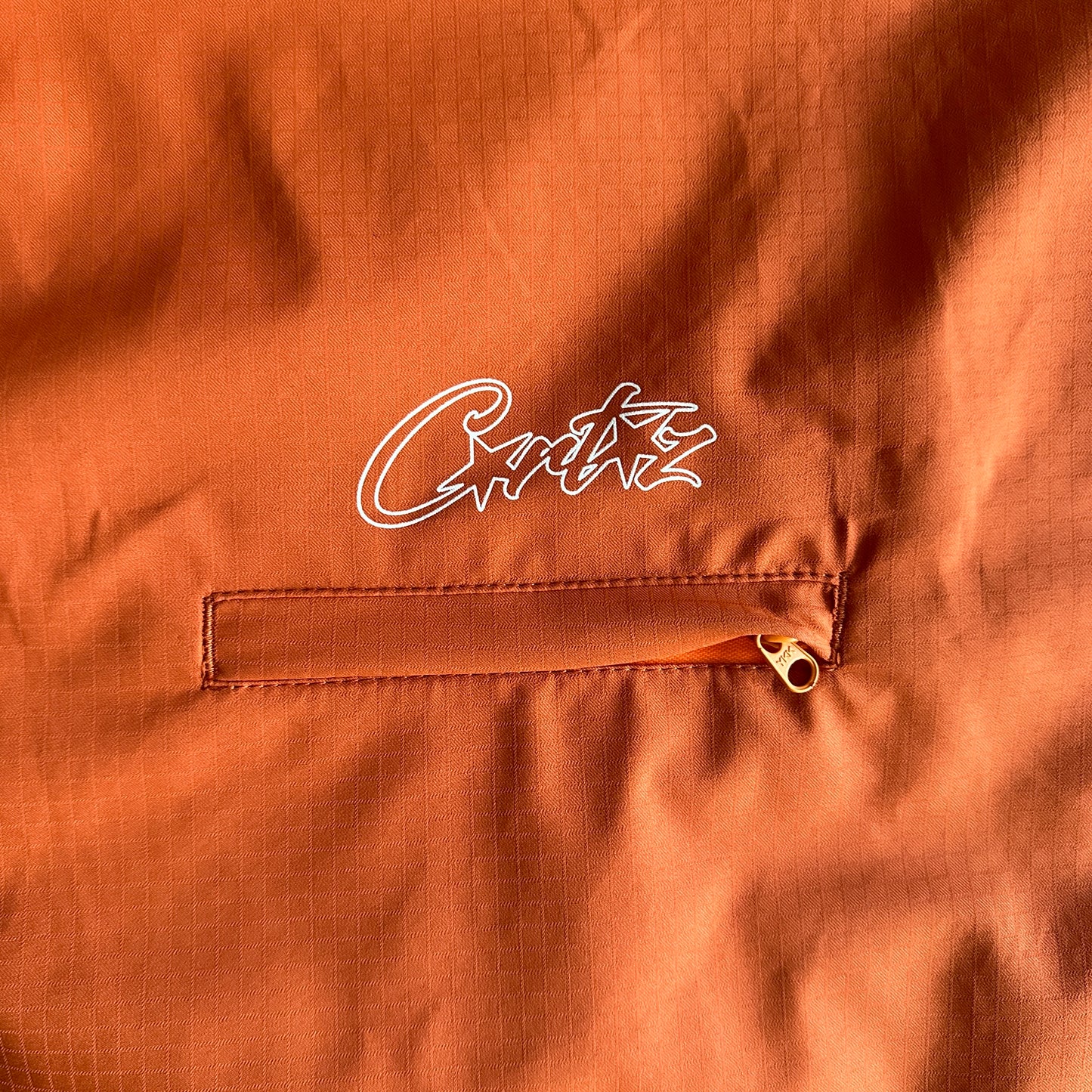 Corteiz Gutta Waterproof Bottoms Burnt Orange Tracksuit