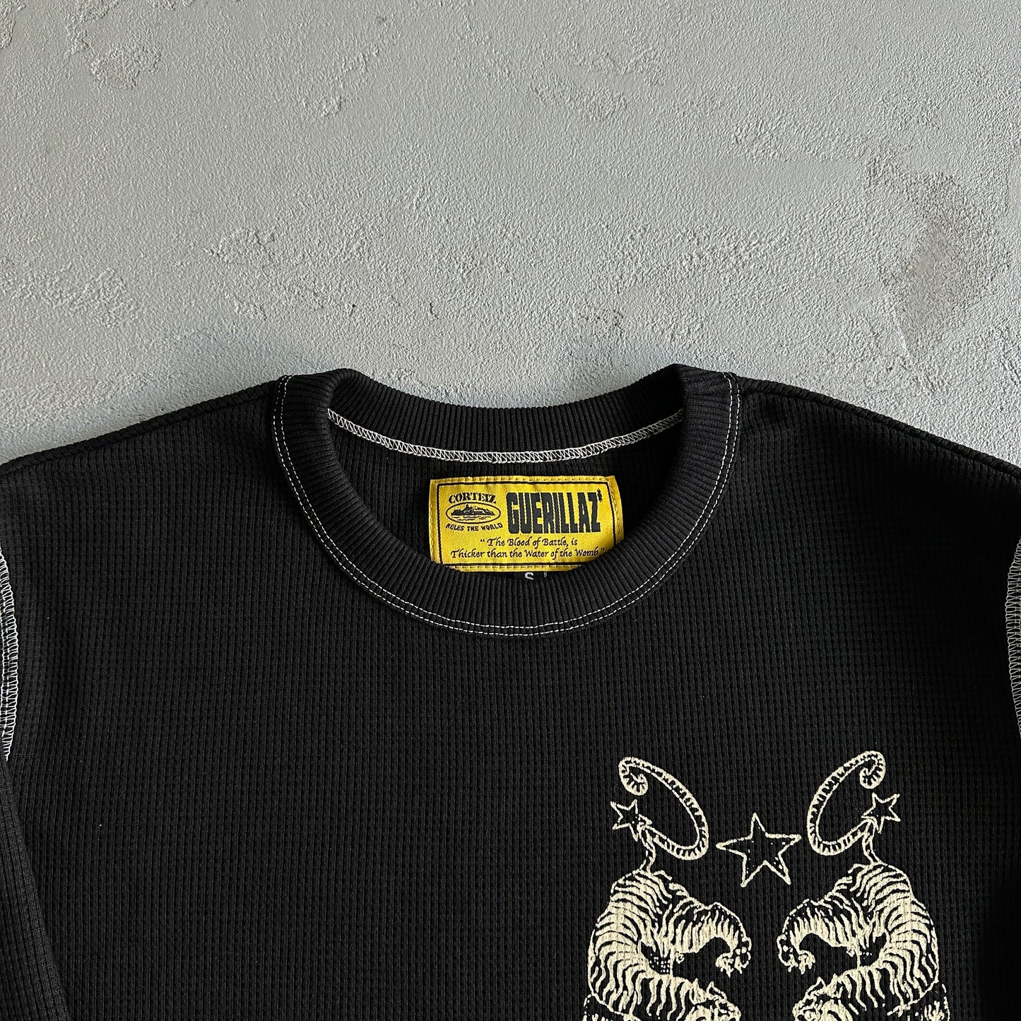 Corteiz Tiger Contrast Waffle Sweater