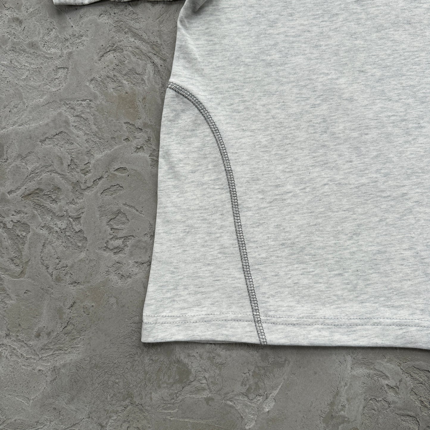 Mertra Gray Embroided Tee