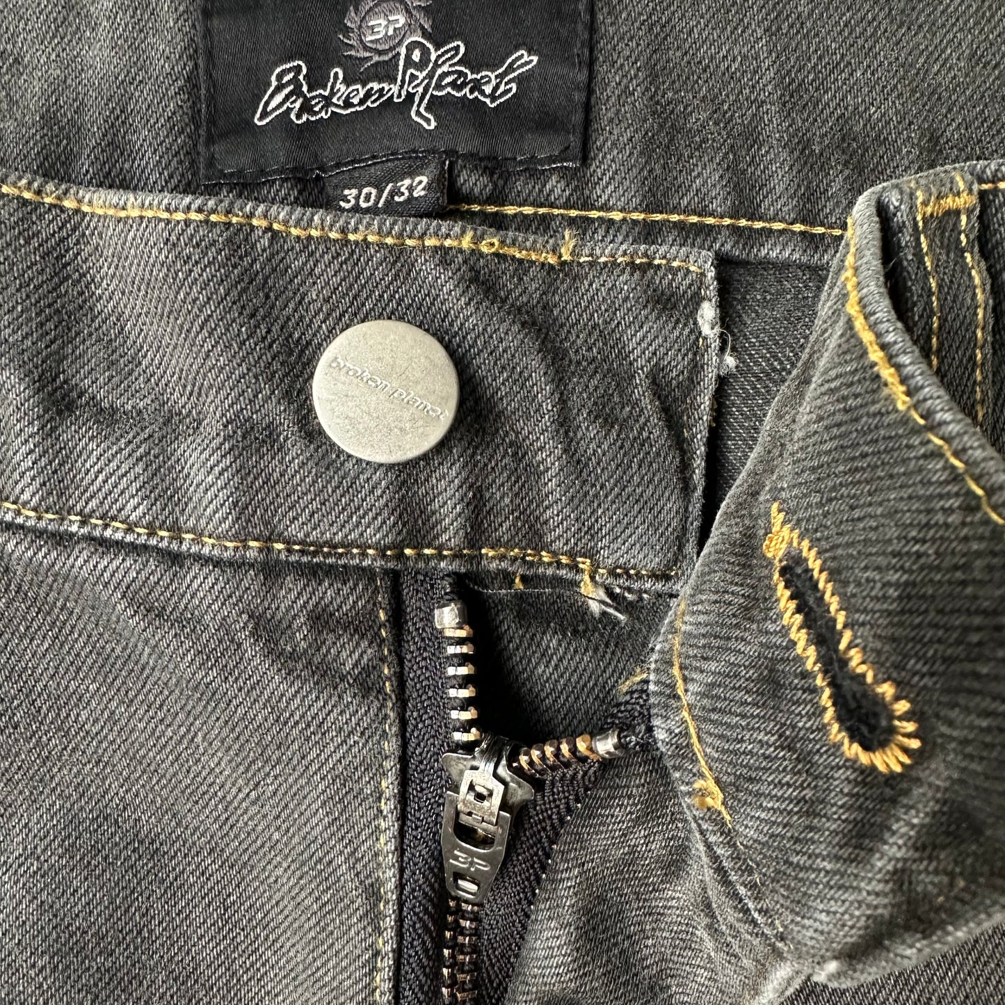 Broken Planet Washed Black Pants