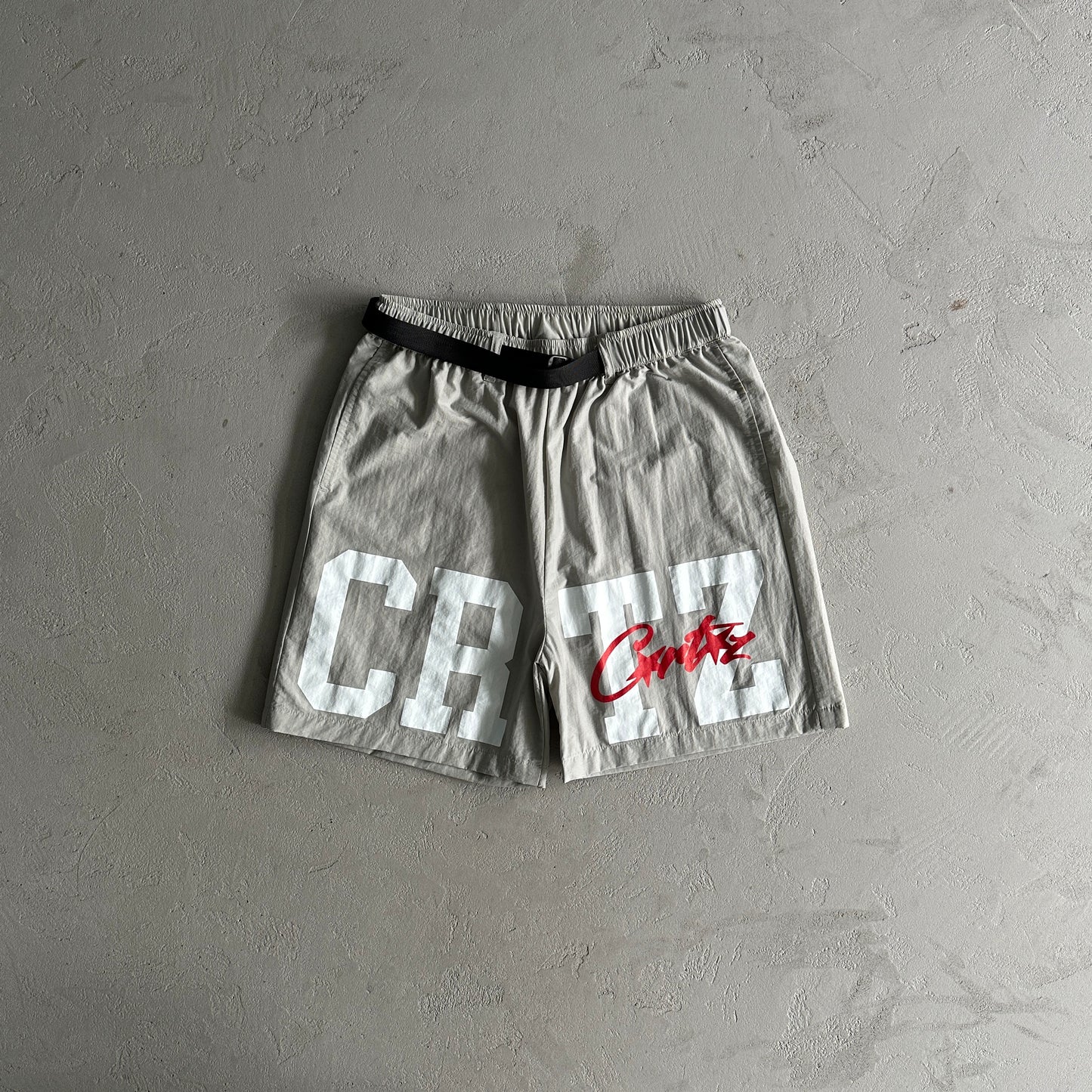 Corteiz CRTZ Nylon Gray Shorts
