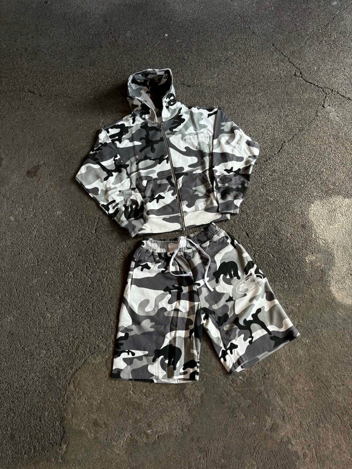 Corteiz Island Puff Print Arctic Camo Set (ON-HAND)