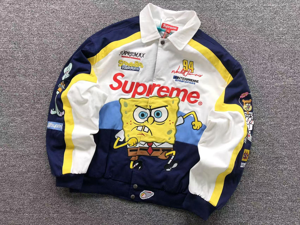 Supreme x SpongeBob x Jeff Hamilton Racing Jacket