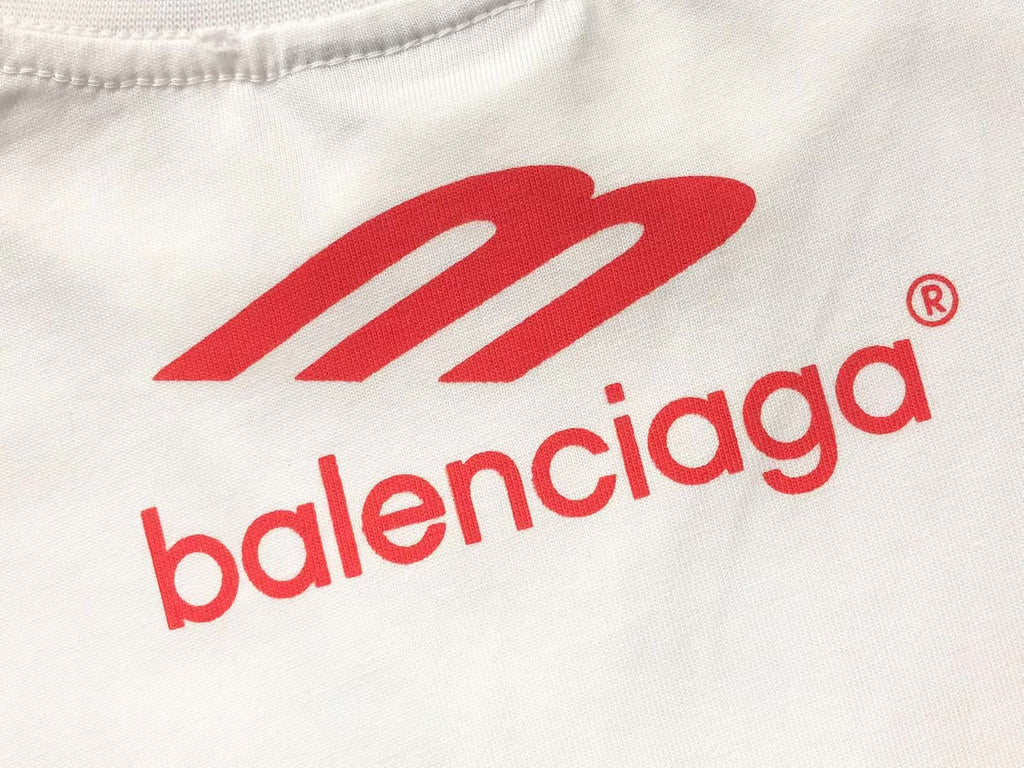 Balenciaga Multi-Logo Print Long Sleeve
