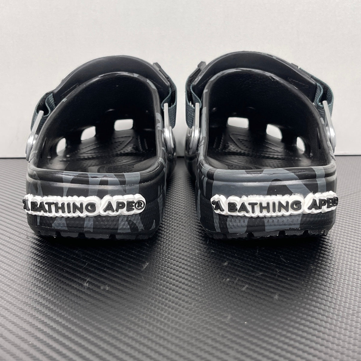 A BATHING APE (BAPE) x Crocs Classic Clog in Black ABC Camo