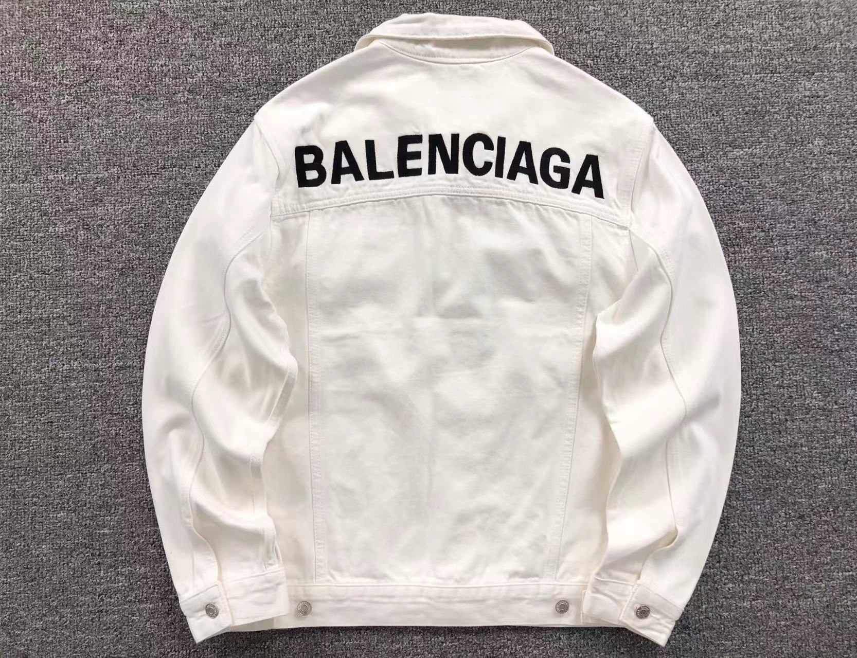 Balenciaga Backlogo Denim Jacket