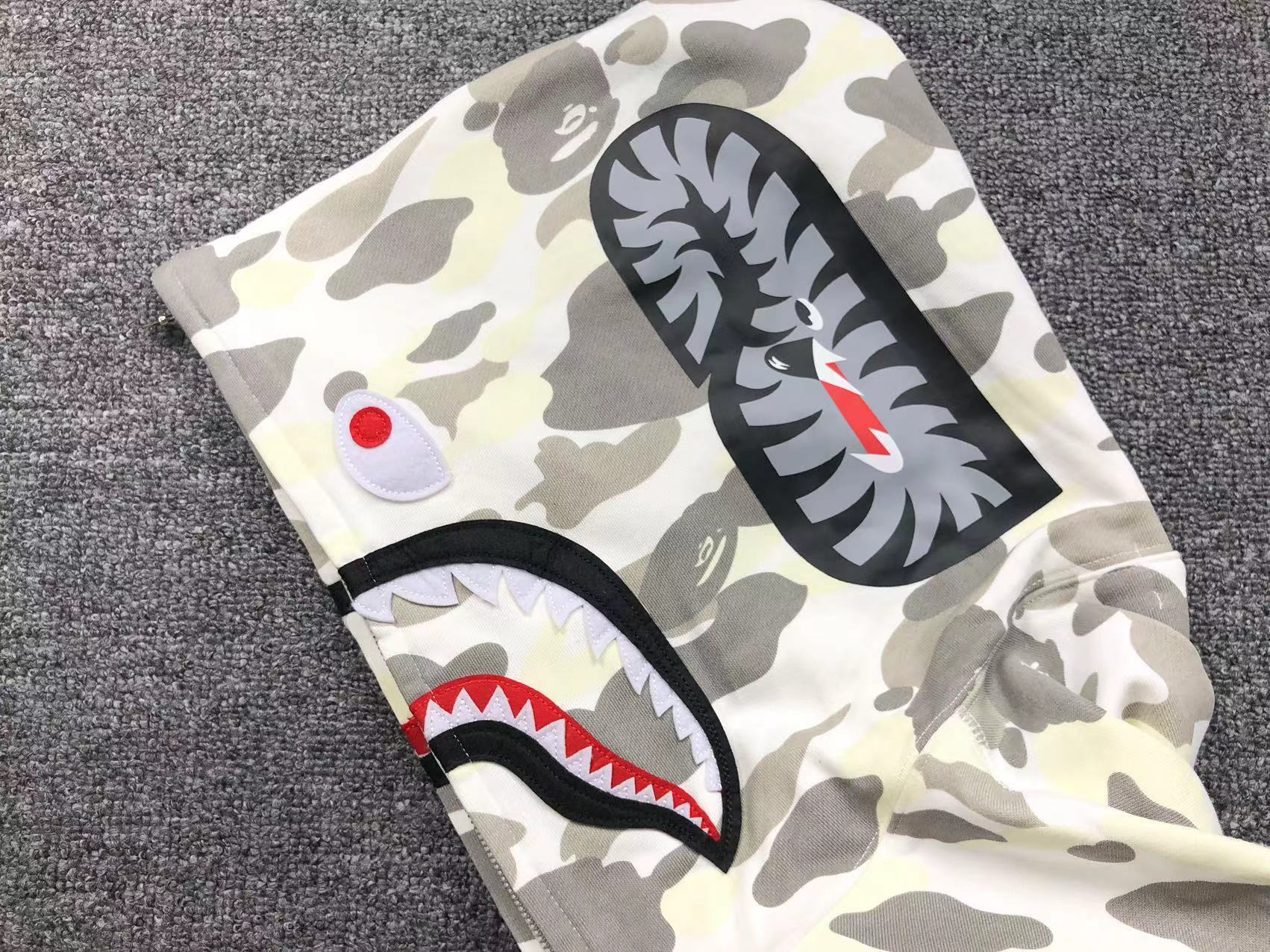 Bape Shark Camo Hoodies