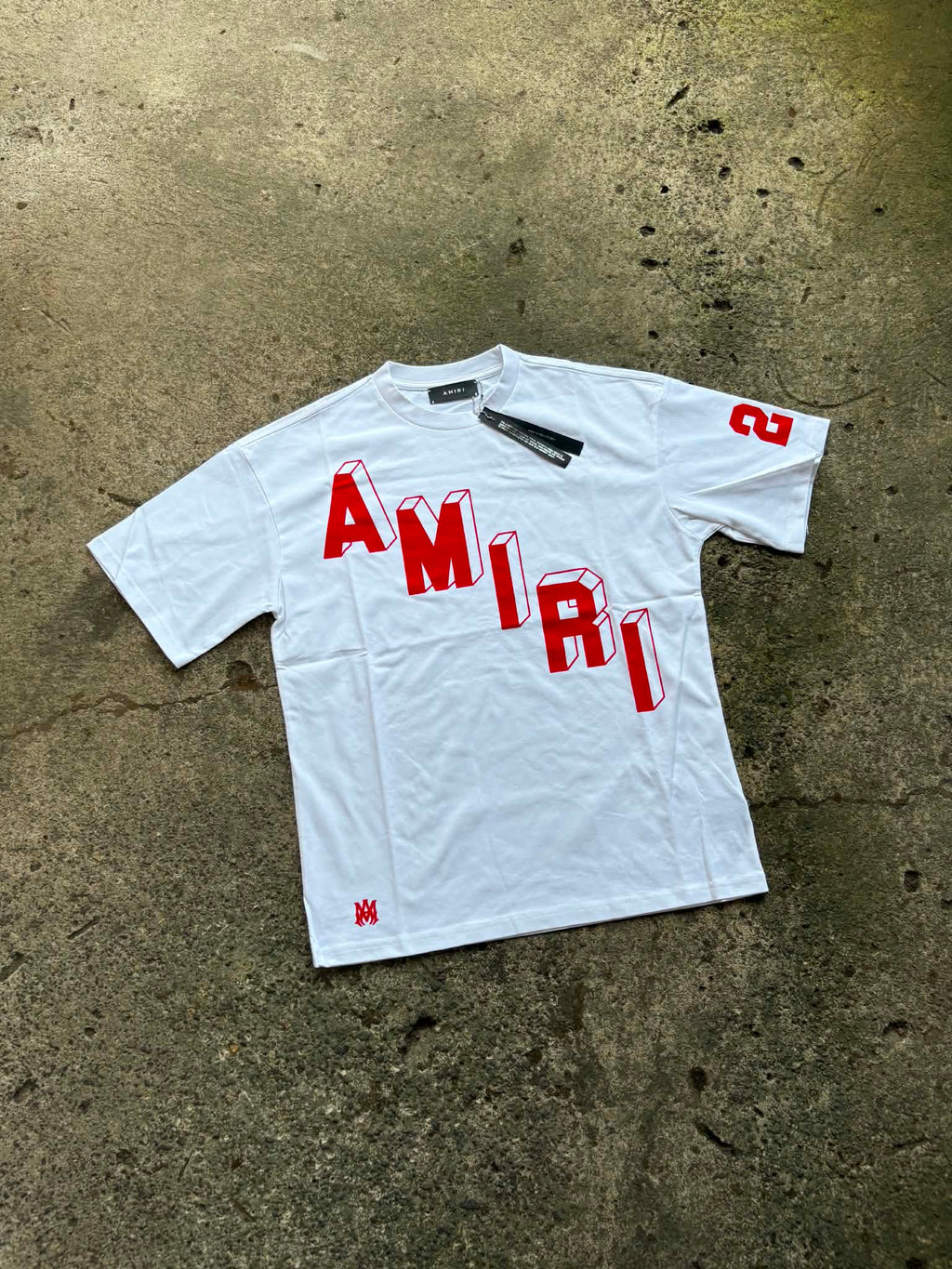 Amiri Flocked Hockey Skater Tee