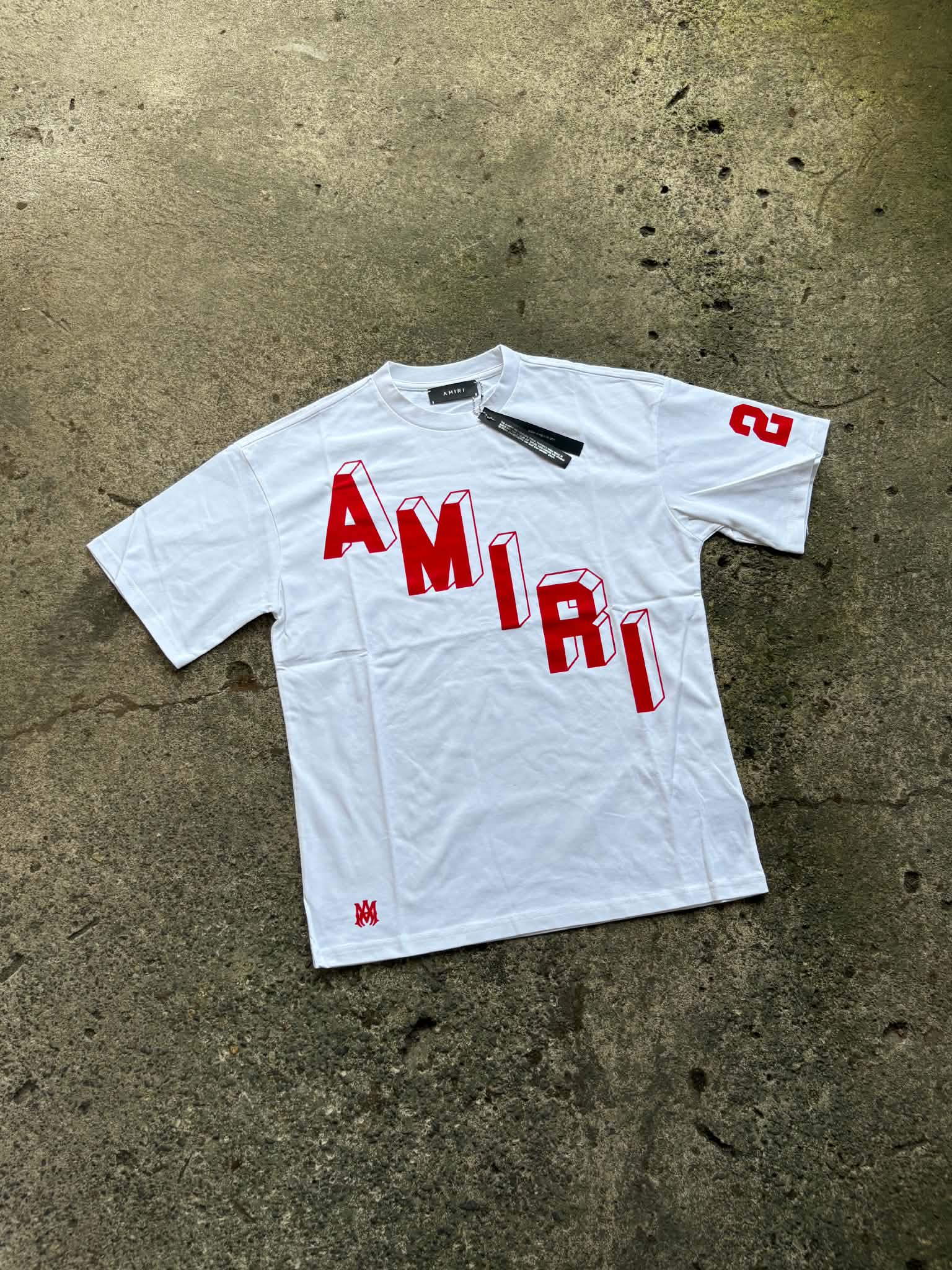 Amiri Flocked Hockey Skater Tee