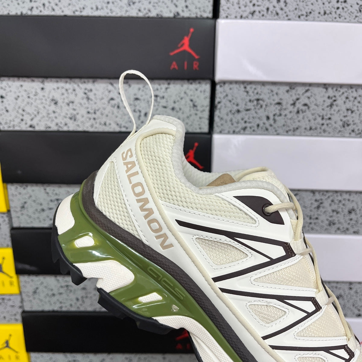 Salomon XT-6 Expanse Canvas Vanilla Ice / Black Coffee / Calla Green