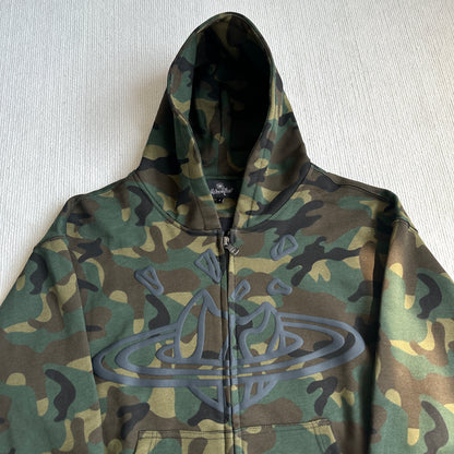 Broken Planet Zip-up Camo Hoodie