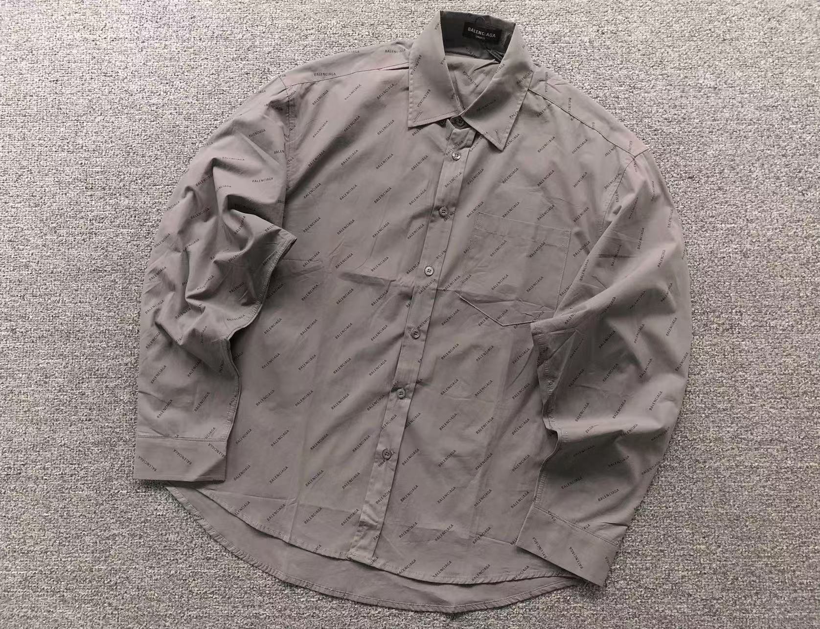 Balenciaga All Over Logo Long sleeve