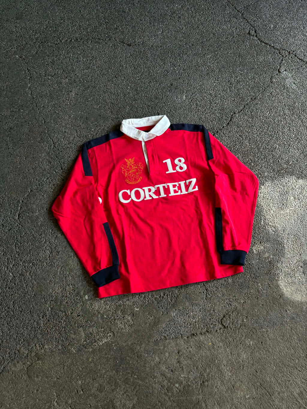 Corteiz Panelled Rugby Red (ON-HAND)