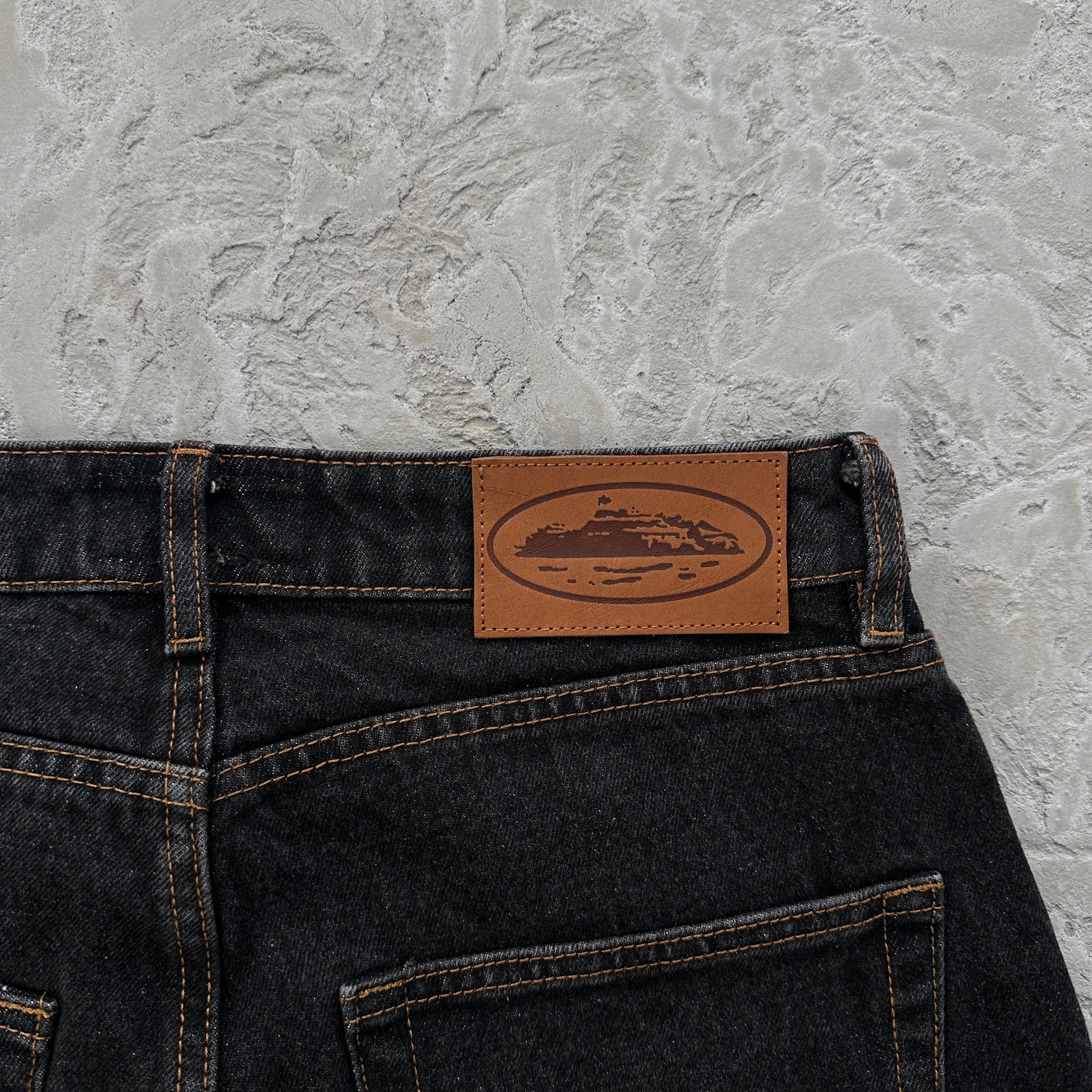 Corteiz Alcatraz Denim Shorts
