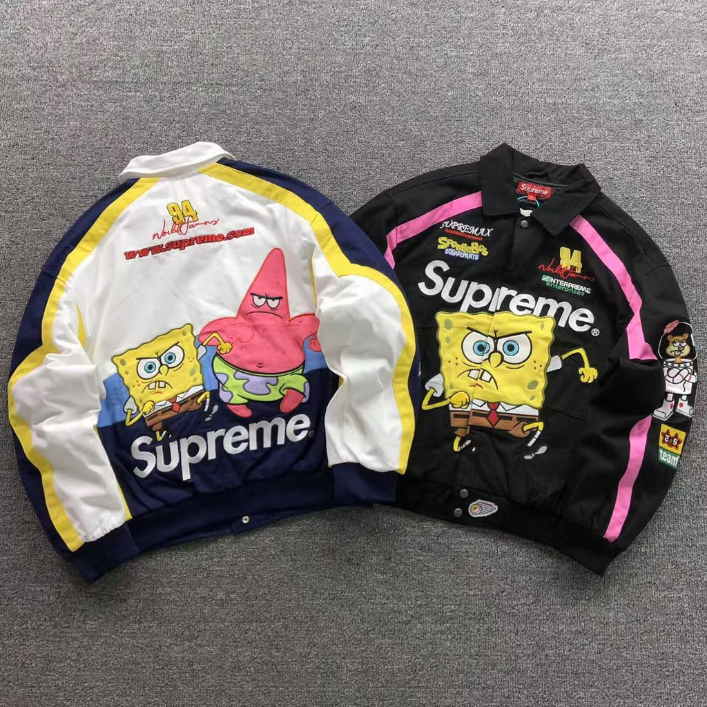 Supreme x SpongeBob x Jeff Hamilton Racing Jacket