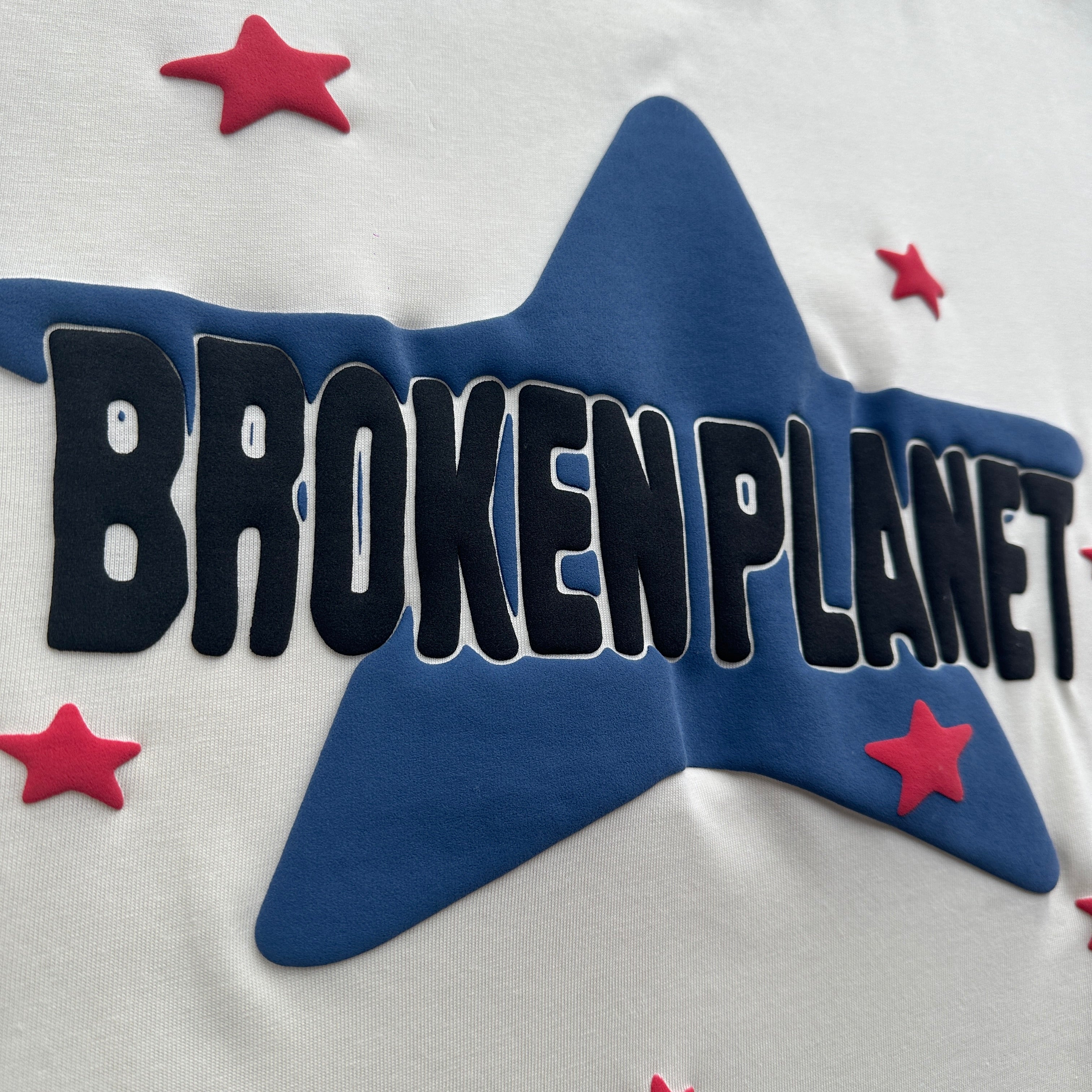 Broken Planet Stars Vanilla White Tee