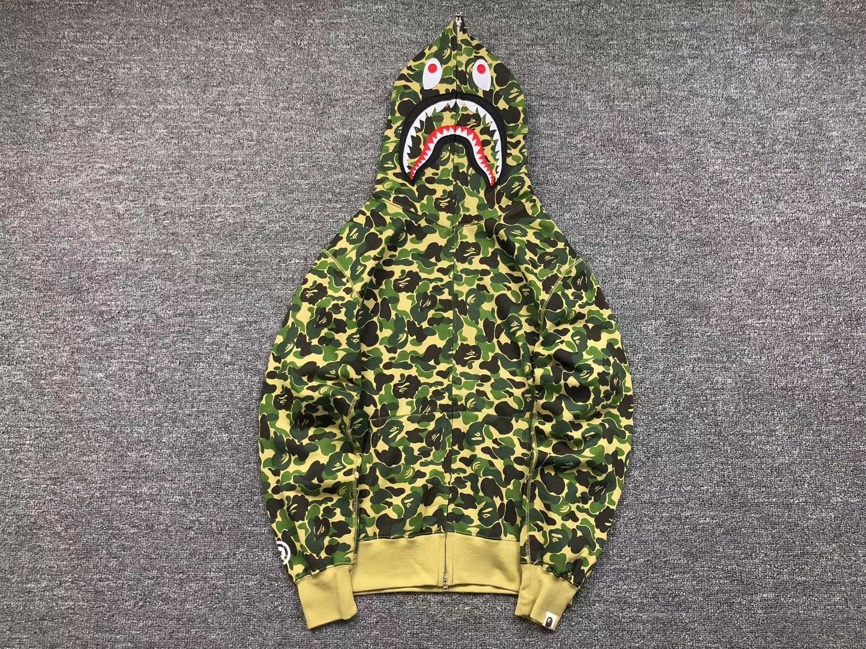 Bape Shark Camo Hoodies