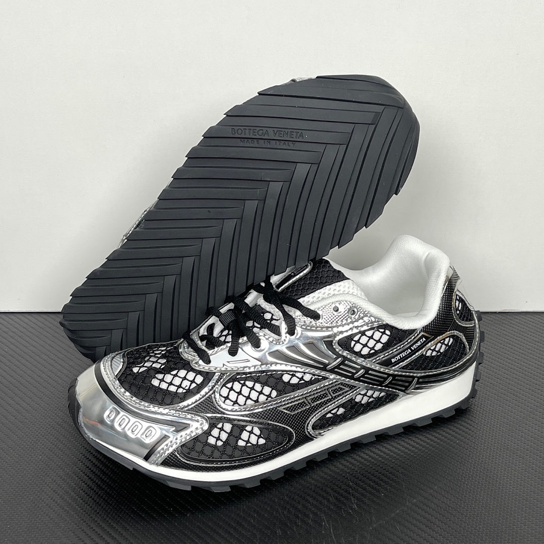 Bottega Veneta Orbit Sneakers Abyss Silver