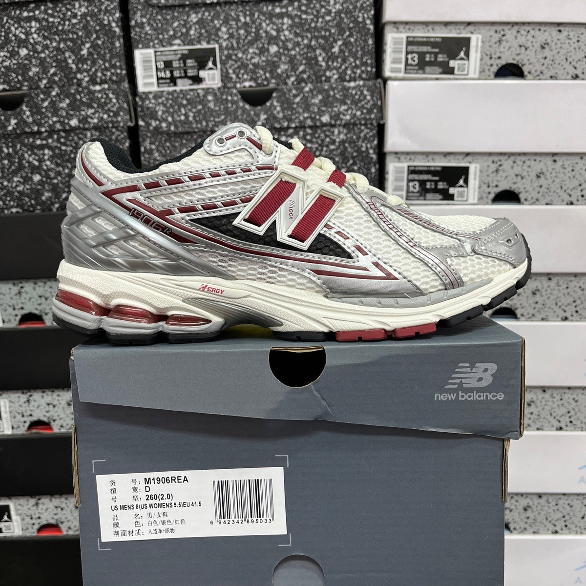 New Balance 1906R "Silver Classic Crimson"