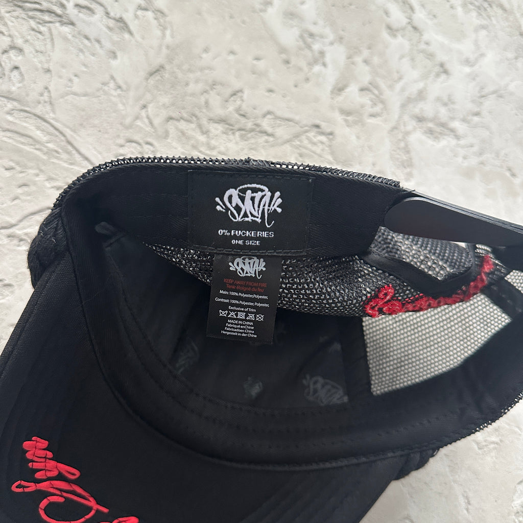 Syna Red Trucker Cap