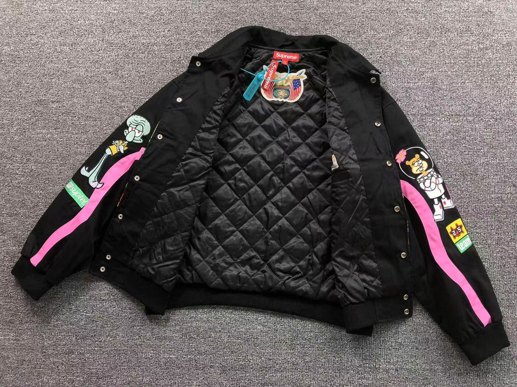 Supreme x SpongeBob x Jeff Hamilton Racing Jacket