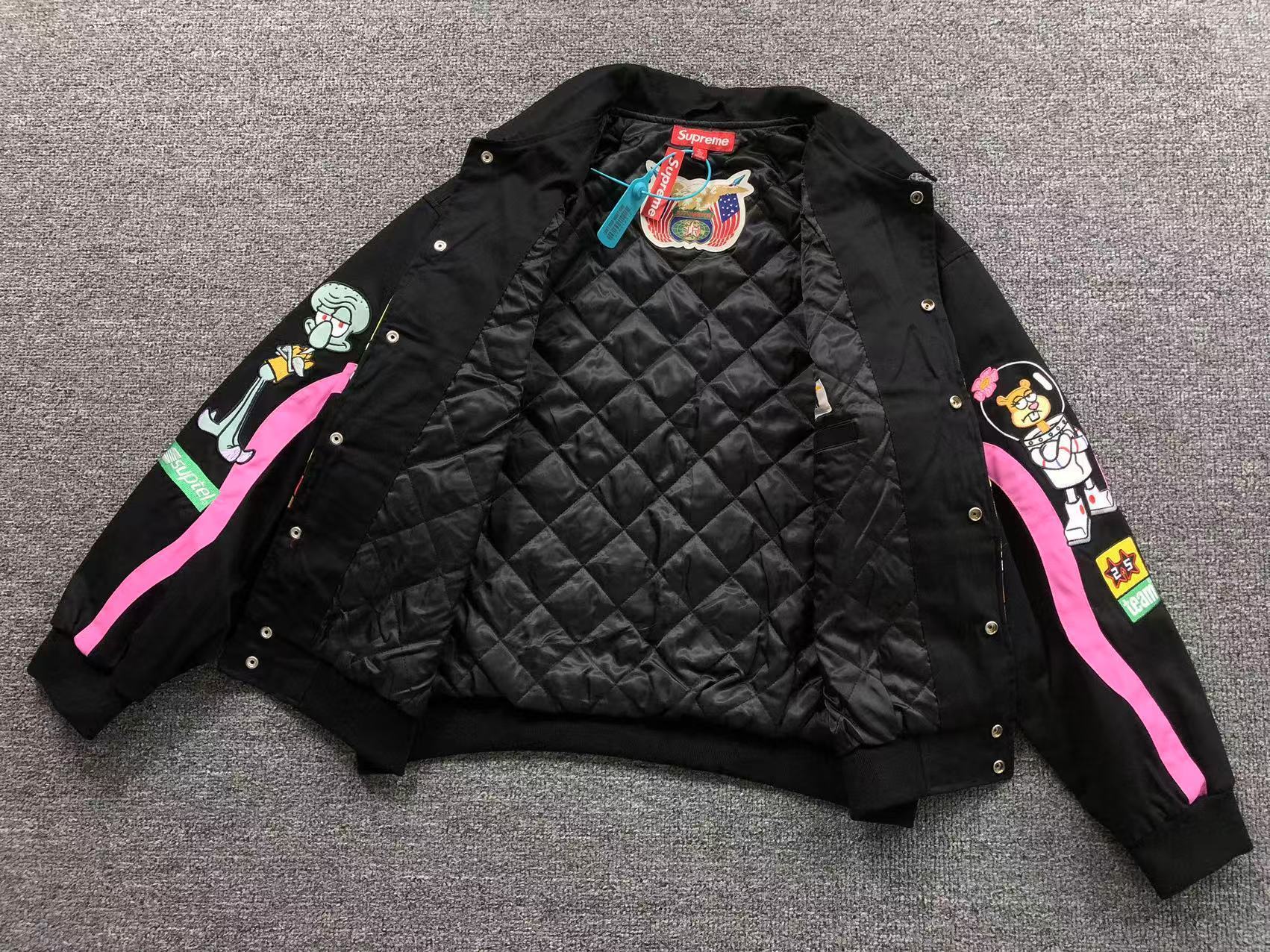 Supreme x SpongeBob x Jeff Hamilton Racing Jacket