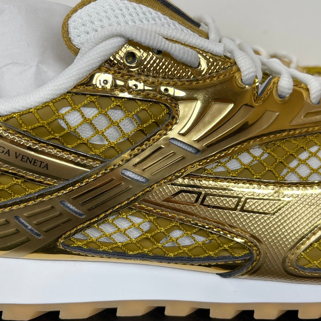 Bottega Veneta Orbit Sneakers Gold/White