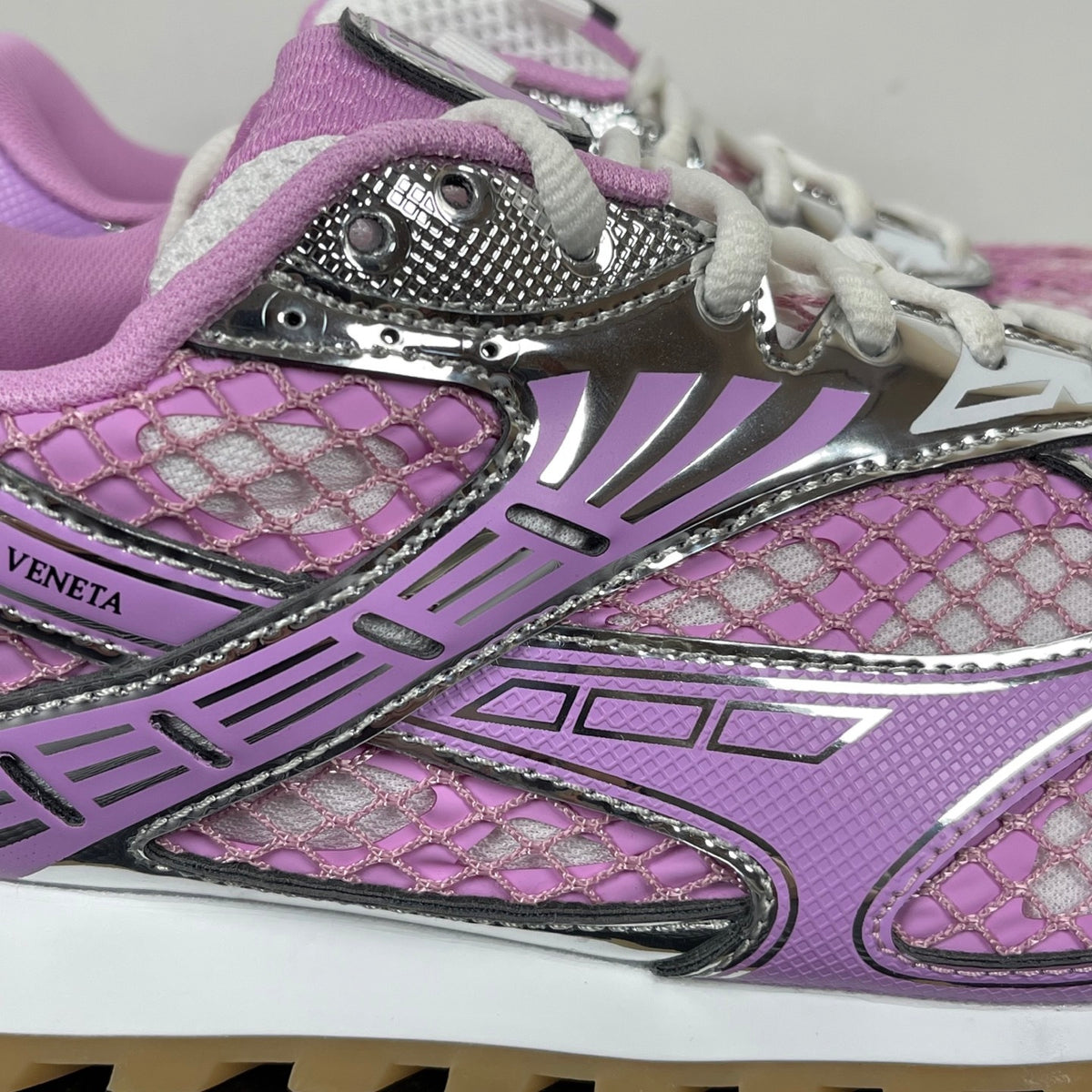Bottega Veneta Orbit Sneakers Gloss Pink/Silver